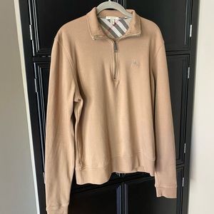 Burberry Quarter Zip Pullover Sweater